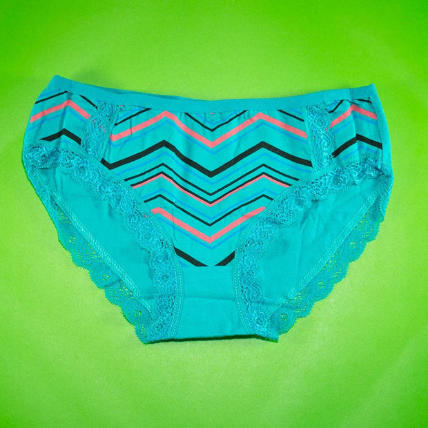 Pack of 3 - Women's Stretch Panty - Flourish Mix Colors Cotton Panty - H5824