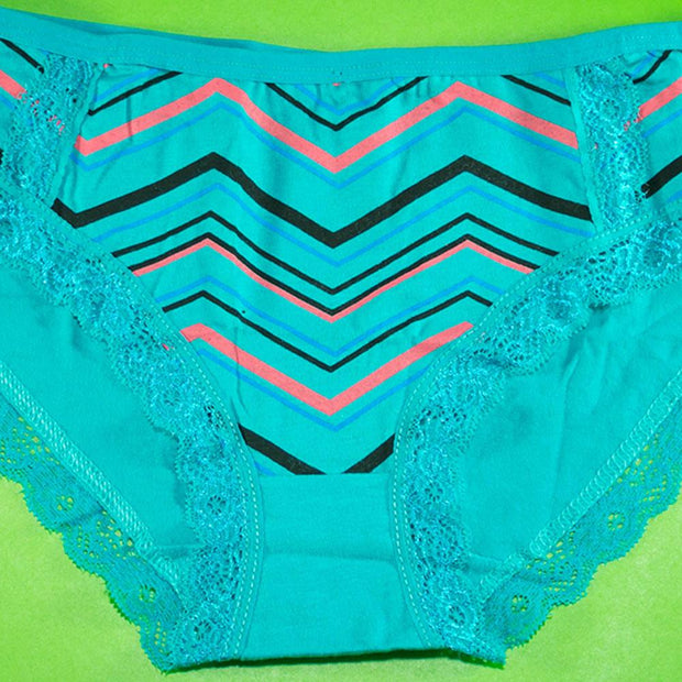 Pack of 3 - Women's Stretch Panty - Flourish Mix Colors Cotton Panty - H5824