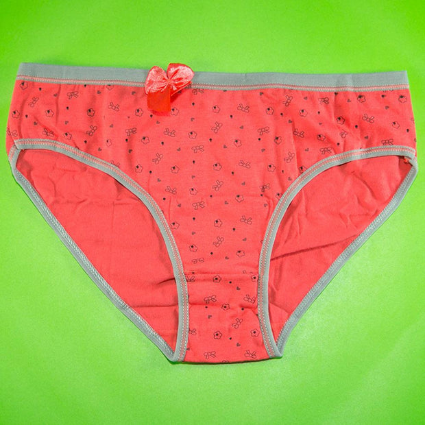 Pack of 3 - Women's Stretch Panty - Flourish Mix Colors Cotton Panty - Y2024