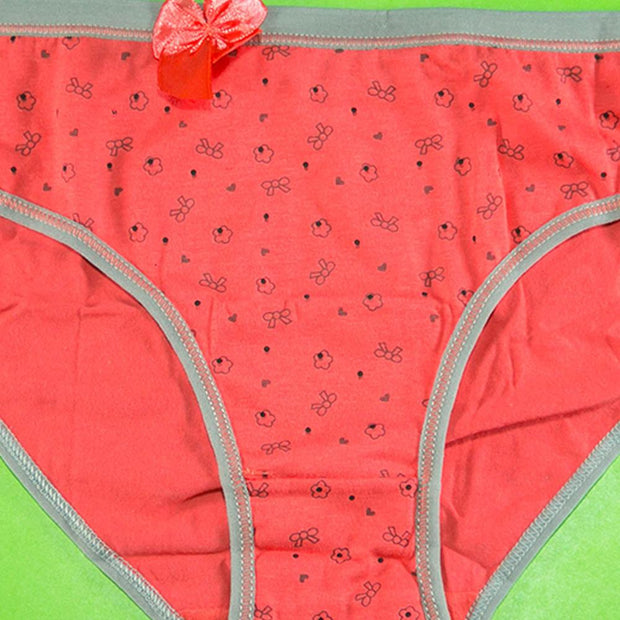 Pack of 3 - Women's Stretch Panty - Flourish Mix Colors Cotton Panty - Y2024