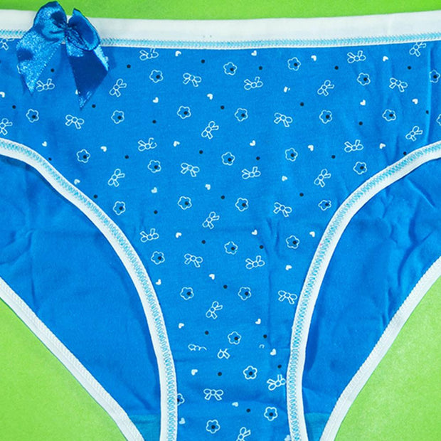 Pack of 3 - Women's Stretch Panty - Flourish Mix Colors Cotton Panty - Y2024