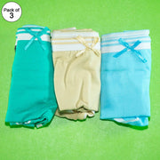 Pack of 3 - Women's Stretch Panty - Flourish Mix Colors Cotton Panty - CL002