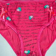Pack of 3 - Women's Stretch Panty - Flourish Mix Colors Cotton Panty - 2312