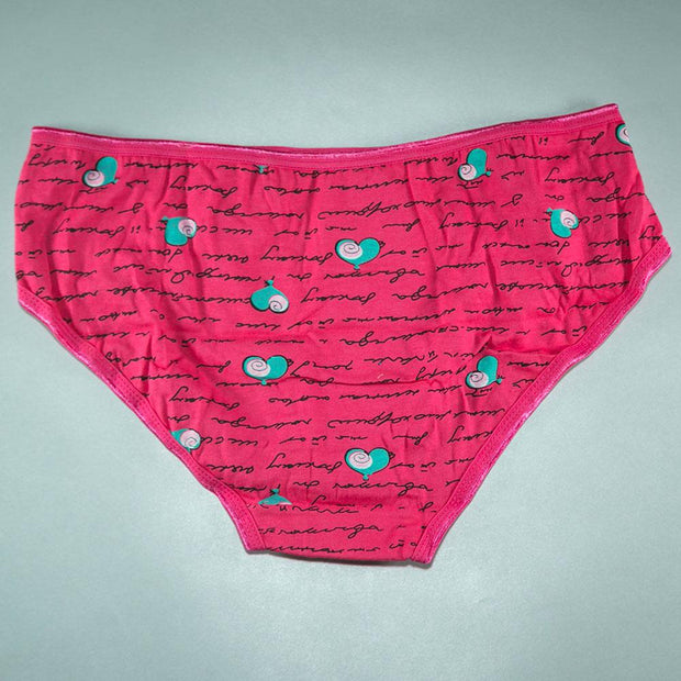 Pack of 3 - Women's Stretch Panty - Flourish Mix Colors Cotton Panty - 2312