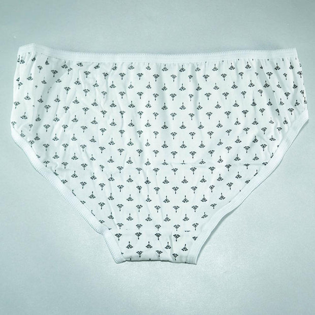 Pack of 8 - Women's Stretch Hipster Capri Fashion - Flourish Mix Designs Cotton Panty