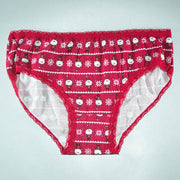 Pack of 8 - Women's Stretch Hipster Capri Fashion - Flourish Mix Designs Cotton Panty