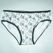 Pack of 8 - Women's Stretch Hipster Capri Fashion - Flourish Mix Designs Cotton Panty