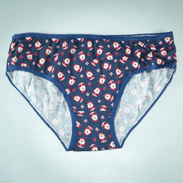 Pack of 8 - Women's Stretch Hipster Capri Fashion - Flourish Mix Designs Cotton Panty