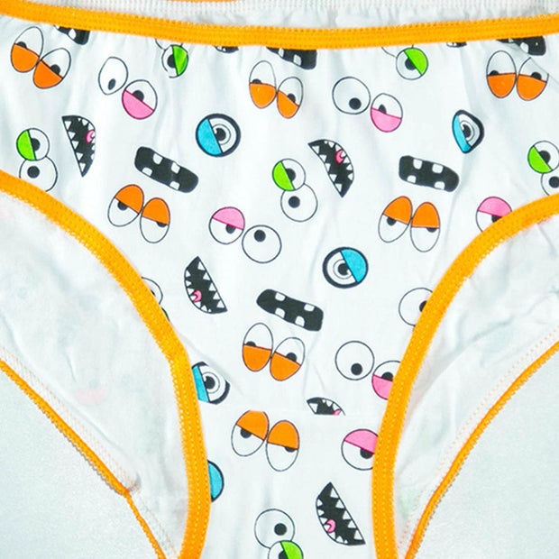 Pack of 8 - Women's Stretch Hipster Capri Fashion - Flourish Mix Designs Cotton Panty