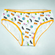 Pack of 8 - Women's Stretch Hipster Capri Fashion - Flourish Mix Designs Cotton Panty