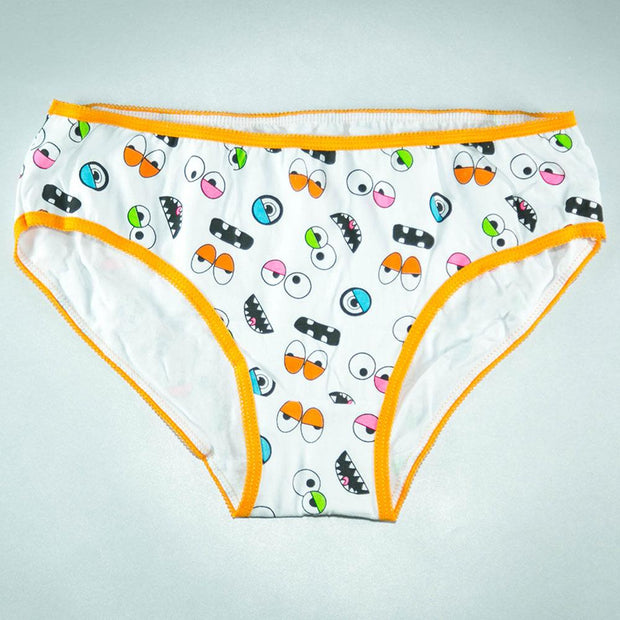 Pack of 8 - Women's Stretch Hipster Capri Fashion - Flourish Mix Designs Cotton Panty