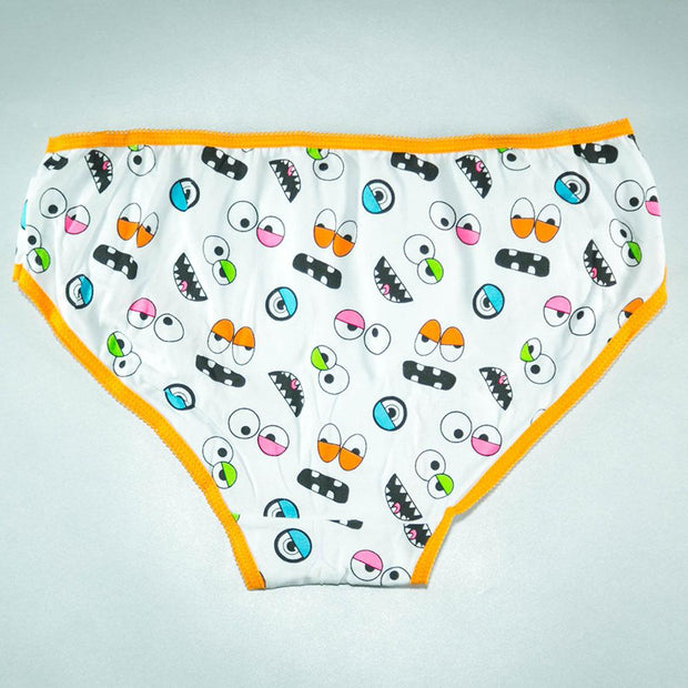 Pack of 8 - Women's Stretch Hipster Capri Fashion - Flourish Mix Designs Cotton Panty