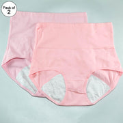 Pack of 2 - Girls Briefs Cotton Periods Panty - Flourish Mix Colors Cotton Periods Panty - 6291