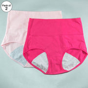 Pack of 2 - Girls Briefs Cotton Periods Panty - Flourish Mix Colors Cotton Periods Panty - 6291
