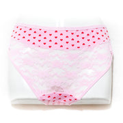 Pack of 2 Balbina Net Cotton Panty – Heart Panty - Mix Colours - Panty - diKHAWA Online Shopping in Pakistan