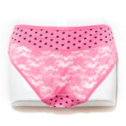 Pack of 2 Balbina Net Cotton Panty – Heart Panty - Mix Colours - Panty - diKHAWA Online Shopping in Pakistan