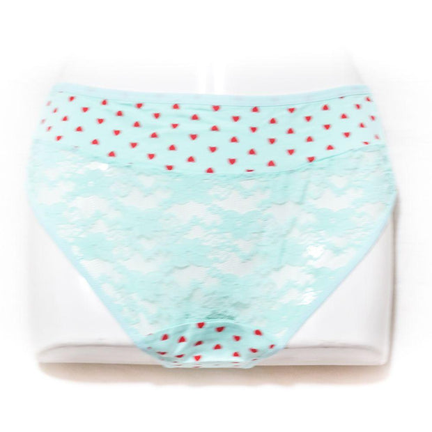 Pack of 2 Balbina Net Cotton Panty – Heart Panty - Mix Colours - Panty - diKHAWA Online Shopping in Pakistan