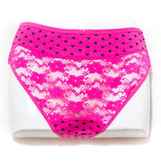 Pack of 2 Balbina Net Cotton Panty – Heart Panty - Mix Colours - Panty - diKHAWA Online Shopping in Pakistan