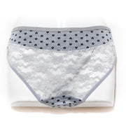 Pack of 2 Balbina Net Cotton Panty – Heart Panty - Mix Colours - Panty - diKHAWA Online Shopping in Pakistan