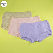 Pack of 3 - Plain Fancy Panty - Flourish Plain Fancy Panty Mix Colors - 6291