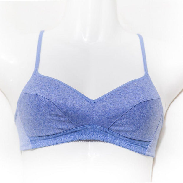 Newy Girls Bra - Soft Padded Blue Bra - 1802 - Thailand Bra - Bras - diKHAWA Online Shopping in Pakistan