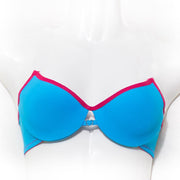 Love Bra - Blue & Red - Removable Straps Pushup Bra - Bras - diKHAWA Online Shopping in Pakistan