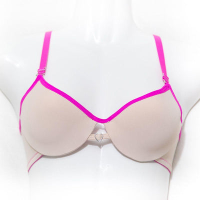 Love Bra - Skin & Pink - Removable Straps Pushup Bra - Bras - diKHAWA Online Shopping in Pakistan