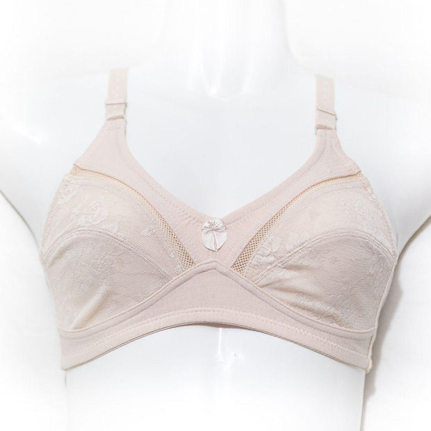 Skin Net Cotton Bra - 131 - Non Padded - Thailand Bra - Bras - diKHAWA Online Shopping in Pakistan