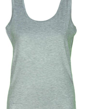 Plain Stretchable Camisole For Women - Light Grey Color - 830