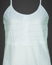 Polka Dotted Cotton Camisole For Women - Color White - MA-6
