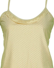Pack of 3 - Polka Dotted Cotton Camisole With Neck Lace For Women - MA-8