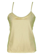 Pack of 3 - Polka Dotted Cotton Camisole With Neck Lace For Women - MA-8