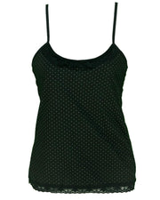Pack of 3 - Polka Dotted Cotton Camisole With Neck Lace For Women - MA-8