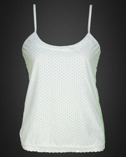 Pack of 3 - Polka Dotted Cotton Camisole With Neck Lace For Women - MA-8