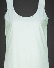Plain Cotton Camisole With Lace For Women - Color White - LA-1