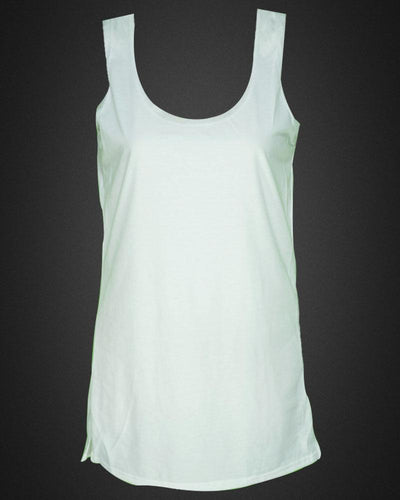 Plain Cotton Camisole With Lace For Women - Color White - LA-1