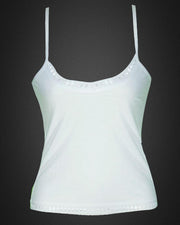 Pack of 3 Plain Cotton Camisole With Neck Lace For Women - SA-1