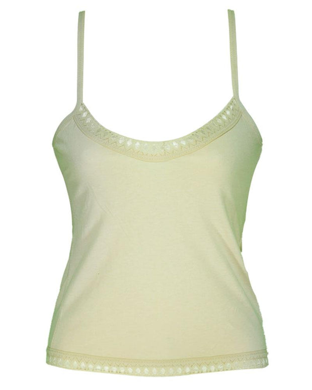 Pack of 3 Plain Cotton Camisole With Neck Lace For Women - SA-1