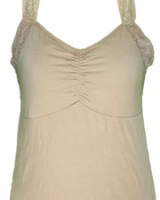 Ladies Camisole Padded With Lace - Color Skin - 3051
