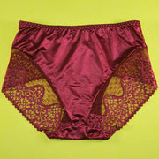 Pack of 2 - Women's Sexy Full Lace Panties, Fashion Transparent Floral Bow Soft Briefs Sexy Lingerie - Flourish Mix Colors - 2348