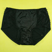 Copy of Pack of 2 - Silk Net Panty Soft Cotton - Flourish  Soft Cotton Silk Net Panty Colour Black- Blue - 2372