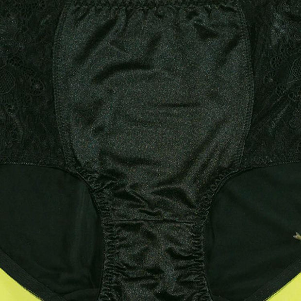 Silk Net Panty Soft Cotton - Flourish Mix Colors Soft Cotton Silk Net Panty Colour Black - 2372