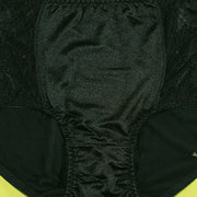 Copy of Pack of 2 - Silk Net Panty Soft Cotton - Flourish  Soft Cotton Silk Net Panty Colour Black- Blue - 2372