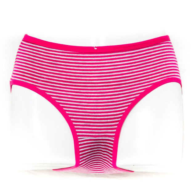 Pack of 3 Cotton Jersey Panty - White Stripes Panty - Mix Colour - Panty - diKHAWA Online Shopping in Pakistan