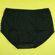 Copy of Pack of 2 - Silk Net Panty Soft Cotton - Flourish  Soft Cotton Silk Net Panty Colour Black- Blue - 2372