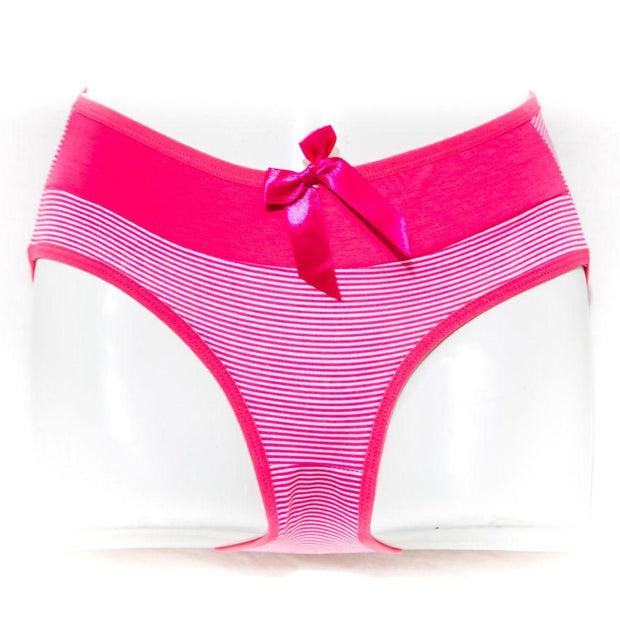 Pack of 3 Cotton Jersey Panty - Mini Stripes Panty - Mix Colour - Panty - diKHAWA Online Shopping in Pakistan
