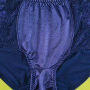 Copy of Pack of 2 - Silk Net Panty Soft Cotton - Flourish  Soft Cotton Silk Net Panty Colour Black- Blue - 2372