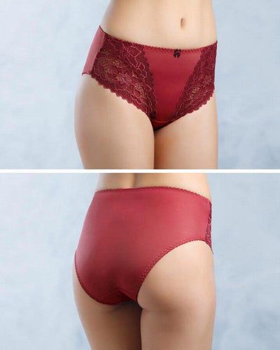 Silk Net Panty Soft Cotton - Flourish Mix Colors Soft Cotton Silk Net Panty - 2372