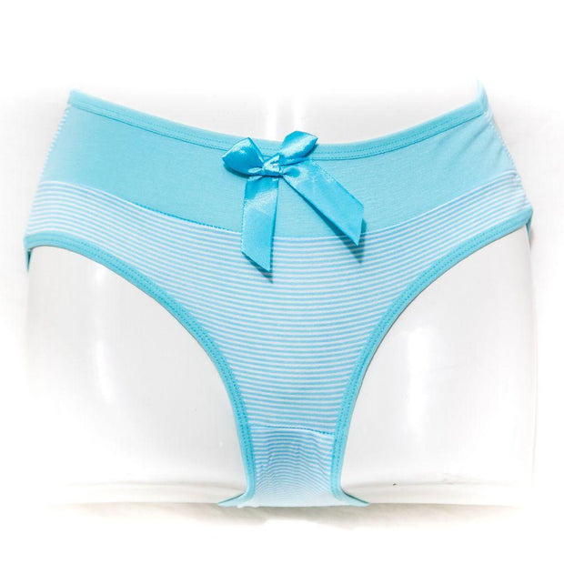 Pack of 3 Cotton Jersey Panty - Mini Stripes Panty - Mix Colour - Panty - diKHAWA Online Shopping in Pakistan