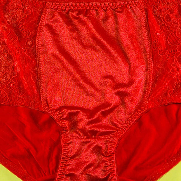 Pack of 2 - Silk Net Panty Soft Cotton - Flourish Mix Colors Soft Cotton Silk Net Panty - 2372